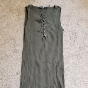 Green 7th Avenue sleeveless dress